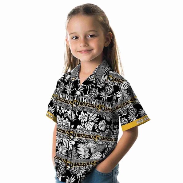 personalized-missouri-tigers-tribal-stripes-black-white-hawaiian-shirt-premium-grade personalized missouri tigers tribal stripes black white hawaiian shirt premium grade
