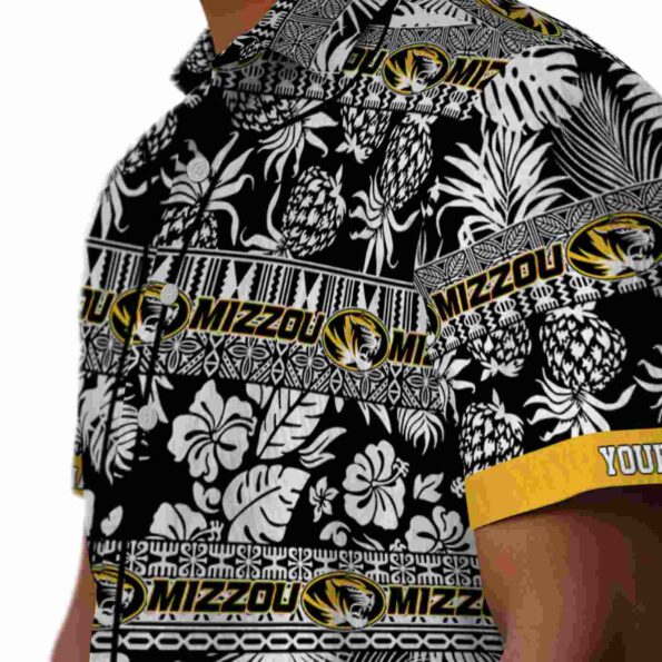 personalized-missouri-tigers-tribal-stripes-black-white-hawaiian-shirt-trendy personalized missouri tigers tribal stripes black white hawaiian shirt trendy