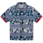 New England Patriots Hawaiian Shirt - Personalized Tribal Stripes Blue White 1 personalized-new-england-patriots-tribal-stripes-blue-white-hawaiian-shirt-best-selling