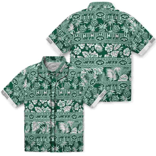 personalized-new-york-jets-tribal-stripes-green-white-hawaiian-shirt-high-quality personalized new york jets tribal stripes green white hawaiian shirt high quality