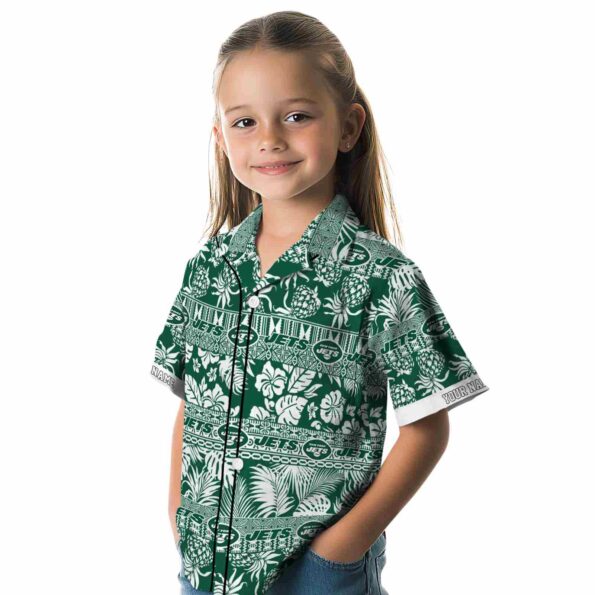 personalized-new-york-jets-tribal-stripes-green-white-hawaiian-shirt-premium-grade personalized new york jets tribal stripes green white hawaiian shirt premium grade