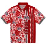 Ohio State Buckeyes Hawaiian Shirt - Personalized Hibiscus Arrows Scarlet White 1 personalized-ohio-state-buckeyes-hibiscus-arrows-scarlet-white-hawaiian-shirt-best-selling