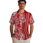 personalized-ohio-state-buckeyes-hibiscus-arrows-scarlet-white-hawaiian-shirt-best-selling
