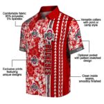 personalized-ohio-state-buckeyes-hibiscus-arrows-scarlet-white-hawaiian-shirt-best-selling