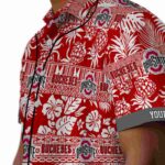 personalized-ohio-state-buckeyes-tribal-stripes-scarlet-white-hawaiian-shirt-best-selling