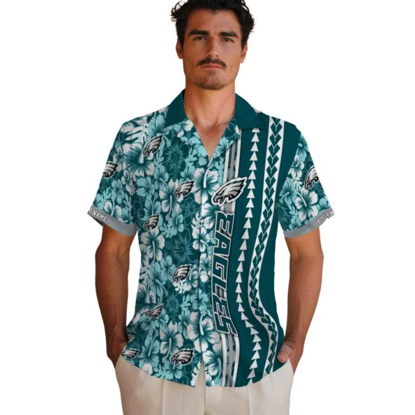personalized-philadelphia-eagles-hibiscus-arrows-green-white-hawaiian-shirt-fashion-forward personalized philadelphia eagles hibiscus arrows green white hawaiian shirt fashion forward