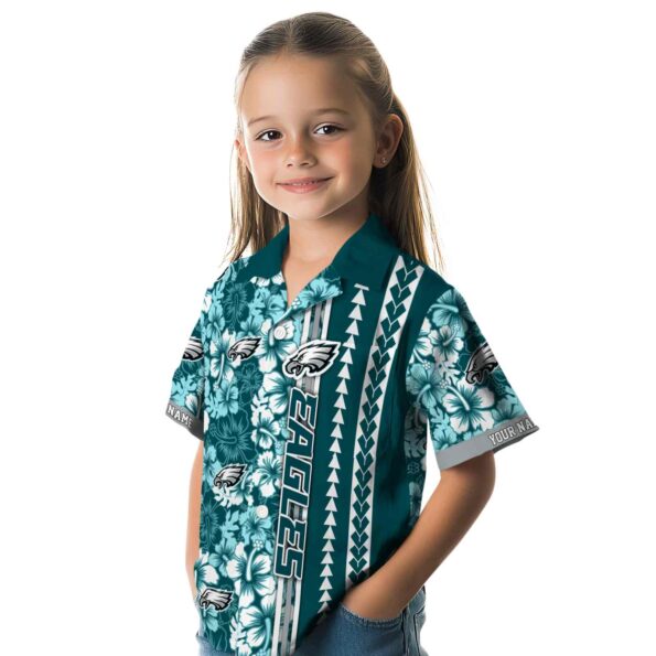 personalized-philadelphia-eagles-hibiscus-arrows-green-white-hawaiian-shirt-premium-grade personalized philadelphia eagles hibiscus arrows green white hawaiian shirt premium grade