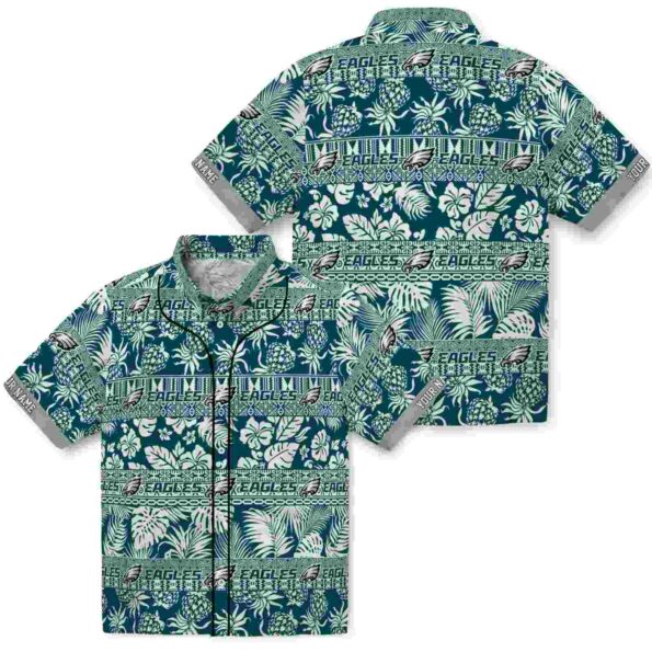personalized-philadelphia-eagles-tribal-stripes-green-white-hawaiian-shirt-high-quality personalized philadelphia eagles tribal stripes green white hawaiian shirt high quality