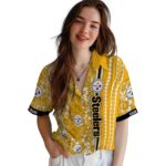 personalized-pittsburgh-steelers-hibiscus-arrows-gold-white-hawaiian-shirt-best-selling
