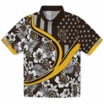 personalized-san-diego-padres-floral-wave-brown-white-hawaiian-shirt-best-selling