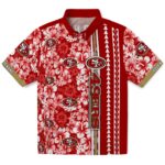 San Francisco 49ers Hawaiian Shirt - Personalized Hibiscus Arrows Red White 1 personalized-san-francisco-49ers-hibiscus-arrows-red-white-hawaiian-shirt-best-selling