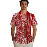 personalized-san-francisco-49ers-hibiscus-arrows-red-white-hawaiian-shirt-best-selling