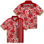 personalized-san-francisco-49ers-hibiscus-arrows-red-white-hawaiian-shirt-best-selling