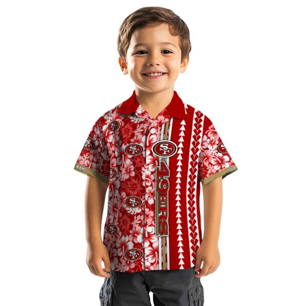 personalized-san-francisco-49ers-hibiscus-arrows-red-white-hawaiian-shirt-top-rated personalized san francisco 49ers hibiscus arrows red white hawaiian shirt top rated