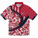 St. Louis Cardinals Hawaiian Shirt - Personalized Floral Wave Red White 1 personalized-st-louis-cardinals-floral-wave-red-white-hawaiian-shirt-best-selling