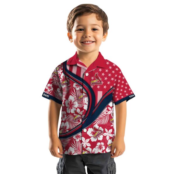personalized st louis cardinals floral wave red white hawaiian shirt top rated