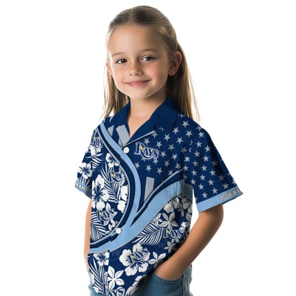 personalized-tampa-bay-rays-floral-wave-navy-white-hawaiian-shirt-premium-grade personalized tampa bay rays floral wave navy white hawaiian shirt premium grade