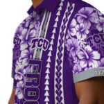 personalized-tcu-horned-frogs-hibiscus-arrows-purple-white-hawaiian-shirt-best-selling