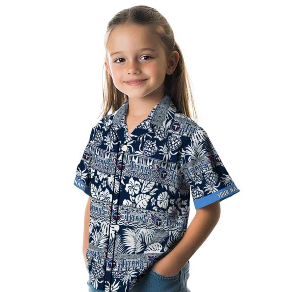 personalized tennessee titans tribal stripes navy white hawaiian shirt premium grade