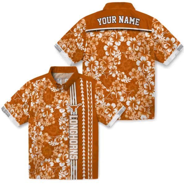 personalized-texas-longhorns-hibiscus-arrows-orange-white-hawaiian-shirt-high-quality personalized texas longhorns hibiscus arrows orange white hawaiian shirt high quality