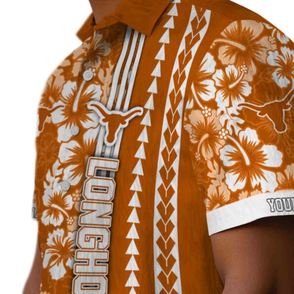 personalized-texas-longhorns-hibiscus-arrows-orange-white-hawaiian-shirt-trendy personalized texas longhorns hibiscus arrows orange white hawaiian shirt trendy
