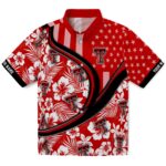 Texas Tech Red Raiders Hawaiian Shirt - Personalized Floral Wave Red White 1 personalized-texas-tech-red-raiders-floral-wave-red-white-hawaiian-shirt-best-selling