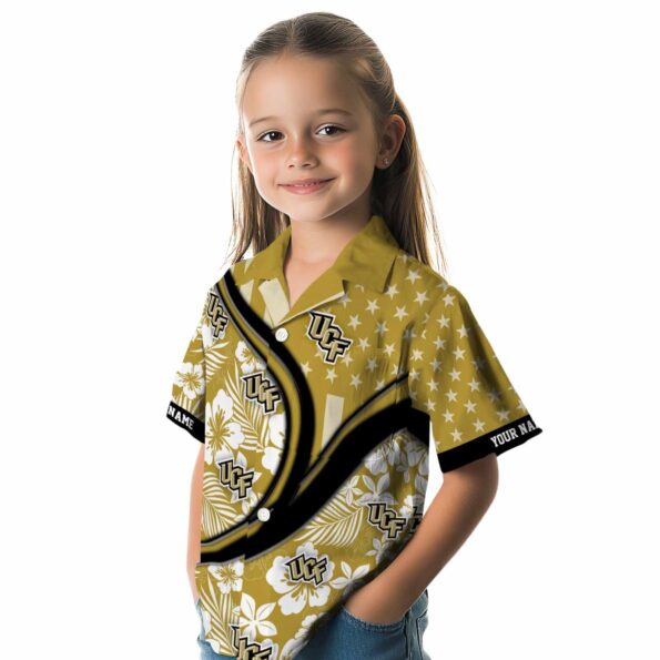 personalized-ucf-knights-floral-wave-gold-white-hawaiian-shirt-premium-grade personalized ucf knights floral wave gold white hawaiian shirt premium grade