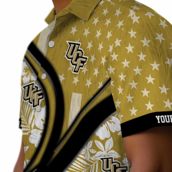 personalized-ucf-knights-floral-wave-gold-white-hawaiian-shirt-trendy personalized ucf knights floral wave gold white hawaiian shirt trendy