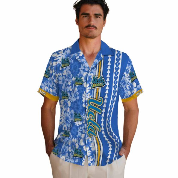 personalized-ucla-bruins-hibiscus-arrows-blue-white-hawaiian-shirt-fashion-forward personalized ucla bruins hibiscus arrows blue white hawaiian shirt fashion forward
