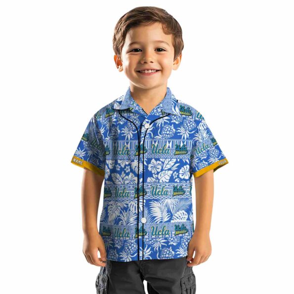 personalized ucla bruins tribal stripes blue white hawaiian shirt top rated