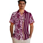 personalized-virginia-tech-hokies-hibiscus-arrows-maroon-white-hawaiian-shirt-best-selling