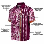 personalized-virginia-tech-hokies-hibiscus-arrows-maroon-white-hawaiian-shirt-best-selling