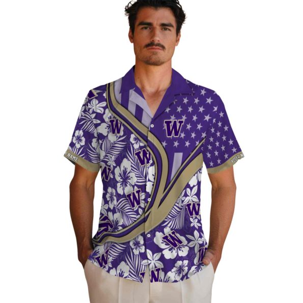 personalized-washington-huskies-floral-wave-purple-white-hawaiian-shirt-fashion-forward personalized washington huskies floral wave purple white hawaiian shirt fashion forward
