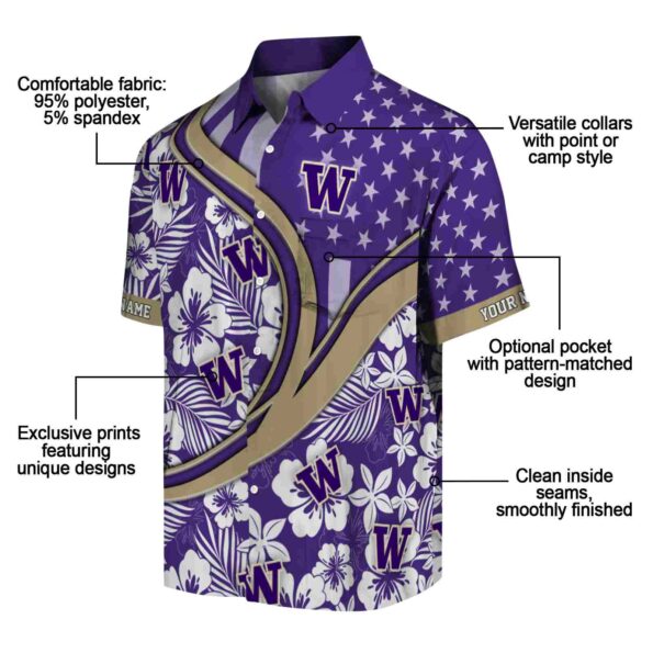 personalized-washington-huskies-floral-wave-purple-white-hawaiian-shirt-new-arrival personalized washington huskies floral wave purple white hawaiian shirt new arrival