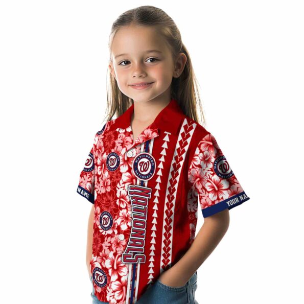 personalized-washington-nationals-hibiscus-arrows-red-white-hawaiian-shirt-premium-grade personalized washington nationals hibiscus arrows red white hawaiian shirt premium grade
