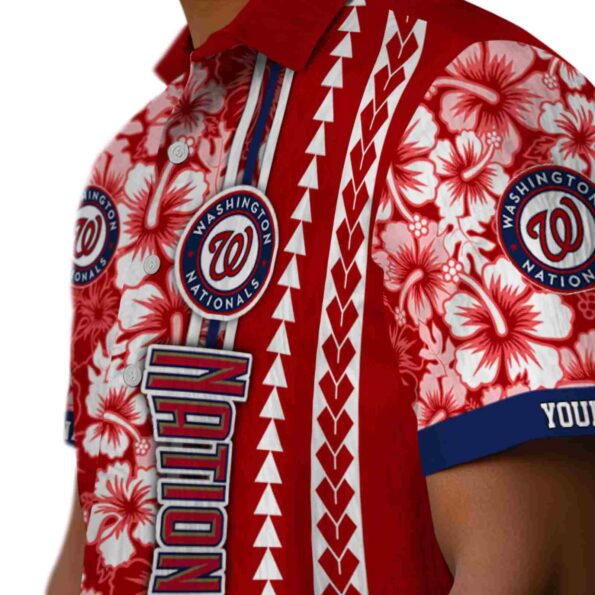 personalized-washington-nationals-hibiscus-arrows-red-white-hawaiian-shirt-trendy personalized washington nationals hibiscus arrows red white hawaiian shirt trendy