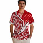 personalized-wisconsin-badgers-floral-wave-red-white-hawaiian-shirt-best-selling