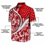 personalized-wisconsin-badgers-floral-wave-red-white-hawaiian-shirt-best-selling