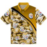 Pittsburgh Steelers Hawaiian Shirt - Sunset Palms Gold White 1 pittsburgh-steelers-sunset-palms-gold-white-hawaiian-shirt-best-selling