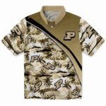 Purdue Boilermakers Hawaiian Shirt - Sunset Palms Gold White 1 purdue-boilermakers-sunset-palms-gold-white-hawaiian-shirt-best-selling