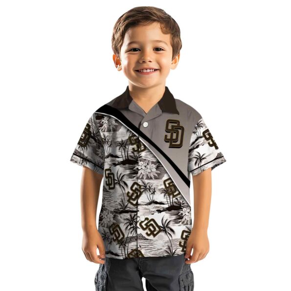 san diego padres sunset palms brown white hawaiian shirt top rated