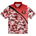 San Francisco 49ers Hawaiian Shirt - Sunset Palms Red White 1 san-francisco-49ers-sunset-palms-red-white-hawaiian-shirt-best-selling