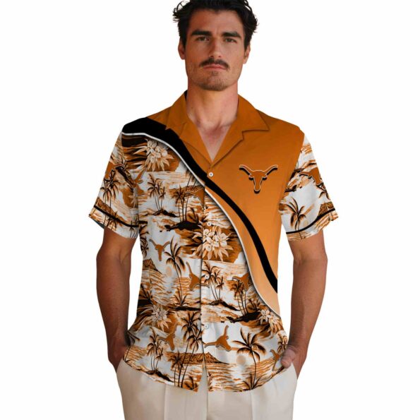 texas-longhorns-sunset-palms-orange-white-hawaiian-shirt-fashion-forward texas longhorns sunset palms orange white hawaiian shirt fashion forward