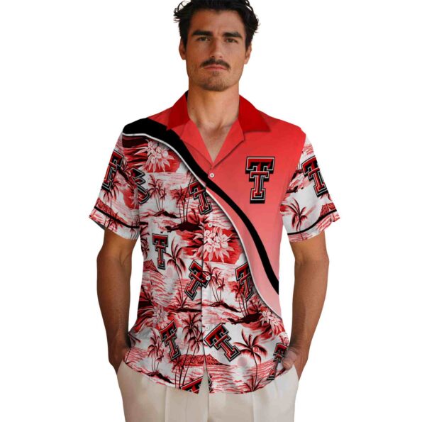 texas-tech-red-raiders-sunset-palms-red-white-hawaiian-shirt-fashion-forward texas tech red raiders sunset palms red white hawaiian shirt fashion forward