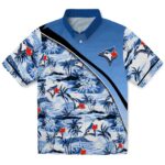 Toronto Blue Jays Hawaiian Shirt - Sunset Palms Blue White 1 toronto-blue-jays-sunset-palms-blue-white-hawaiian-shirt-best-selling