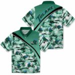 tulane-green-wave-sunset-palms-green-white-hawaiian-shirt-best-selling
