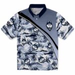 uconn-huskies-sunset-palms-blue-white-hawaiian-shirt-best-selling