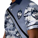 uconn-huskies-sunset-palms-blue-white-hawaiian-shirt-best-selling