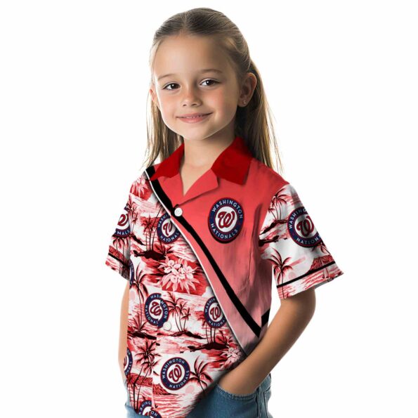 washington-nationals-sunset-palms-red-white-hawaiian-shirt-premium-grade washington nationals sunset palms red white hawaiian shirt premium grade