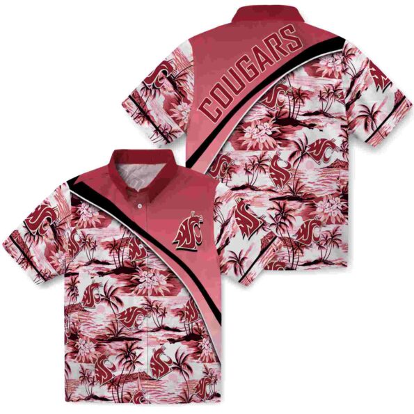 washington-state-cougars-sunset-palms-crimson-white-hawaiian-shirt-high-quality washington state cougars sunset palms crimson white hawaiian shirt high quality